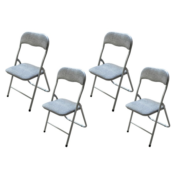 Klappstuhl Dima Fabric Grau 4er Set
