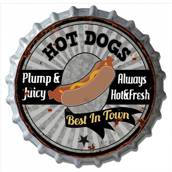 HTI-Line Hot Dog Blechschild
