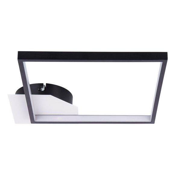 Deckenleuchte OSLO schwarz/Metall matt in quadrat