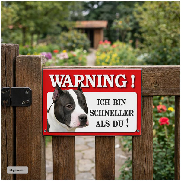 Blechschild Wachhund