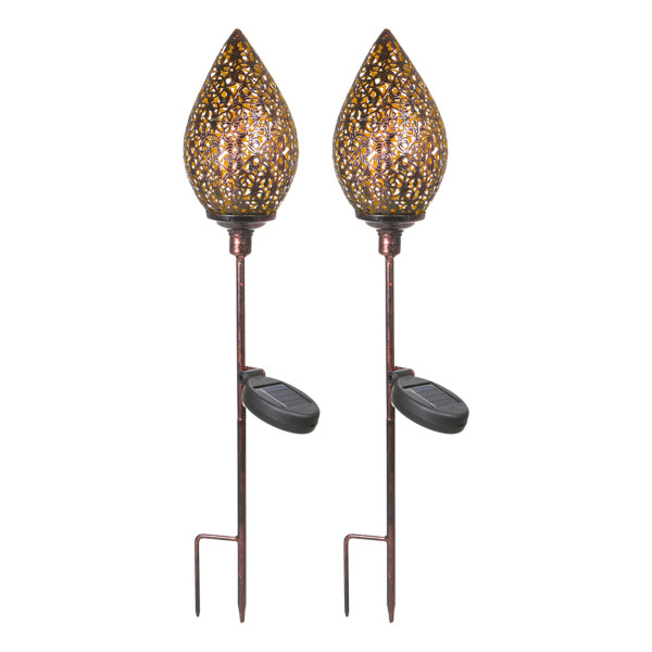 Solarlampe Soley Knospe, Bronze 2er Set