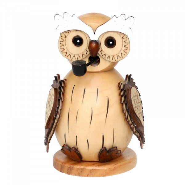 Sigro Eule Holz Räucherfigu