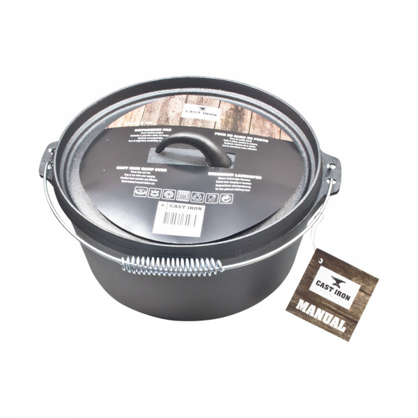 HTI-Living mit Deckel und Henkel Topf Gusseisen