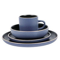 Axentia Blau/Grau Tafelservice 16-teilig Axentia Blau/Grau Tafelservice 16-teilig