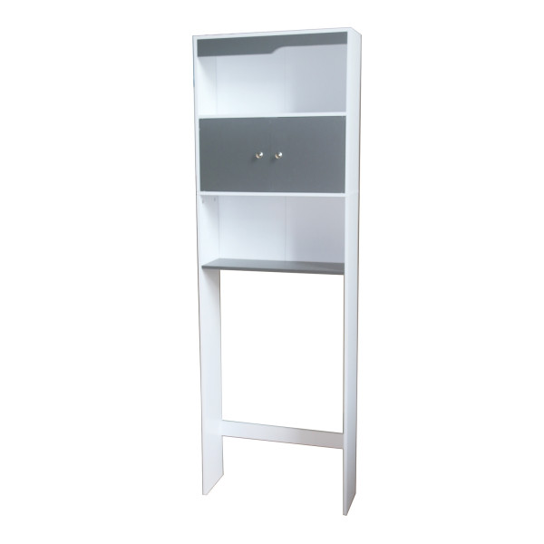 Toilettenüberbauregal Thekla 58178 weiss grau