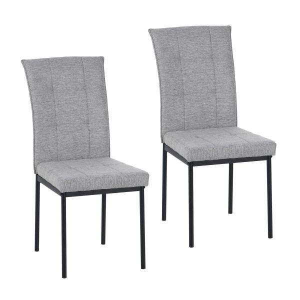 Stuhl Matthew hellgrau 2er