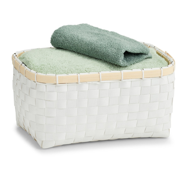 Aufbewahrungskorb, Kunststoff/Bambus, 27cm