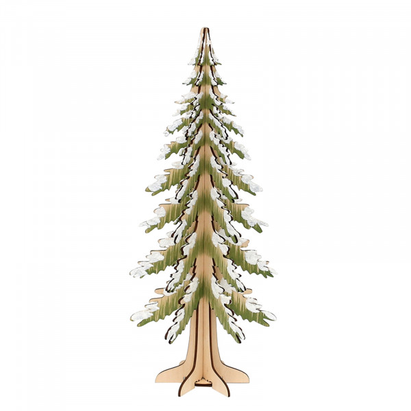 Sigro beschneit Holz Deko-Baum