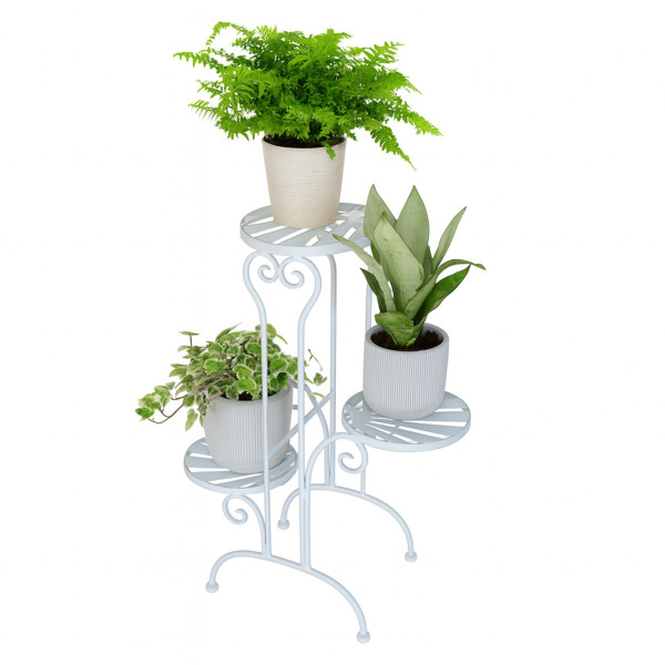 HTI-Living Blumentreppe im Vintage-Stil mit 3 Ebenen Pflanzenständer CELIA