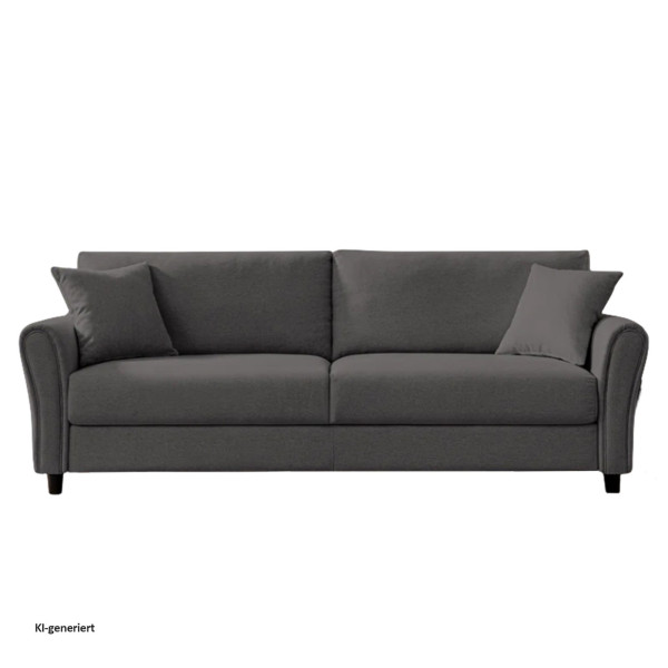 Sofa Valeria grau Leinen