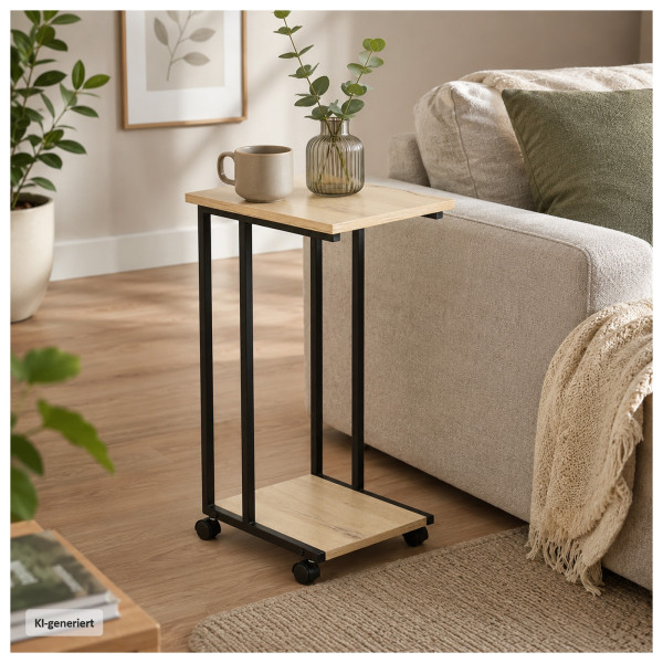 Rollbarer Tisch Cedrik artisan-schwarz
