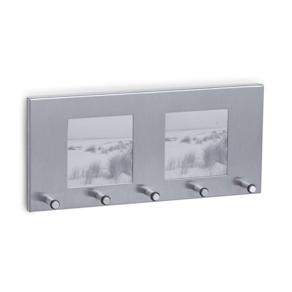 Schlüsselboard m. Fotorahmen, Edelstahl