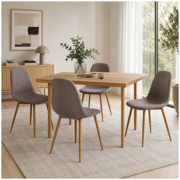 Stuhl SavannahW 4er Grau
