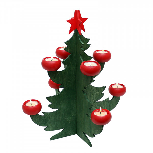 Sigro Baum Holz Adventsleuchter