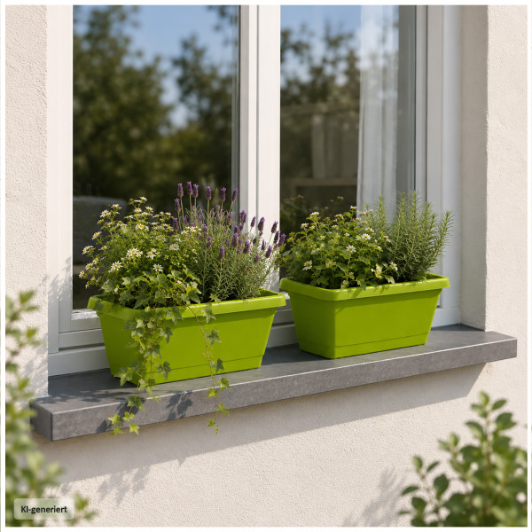 Blumenkasten mit Wasserspeicher 40 cm 2er Set