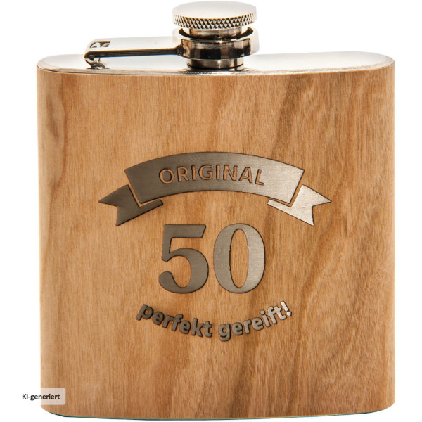 Flachmann "Original 50-perfekt gereift"