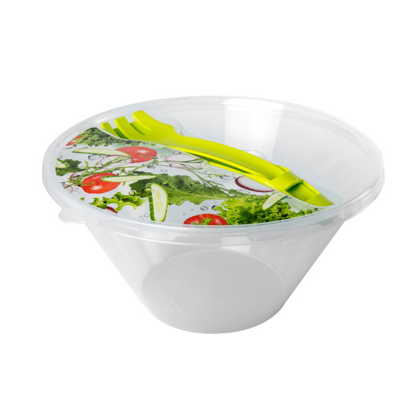 Schüssel EASY LUNCH m. Deckel & Salatbesteck, 4 L