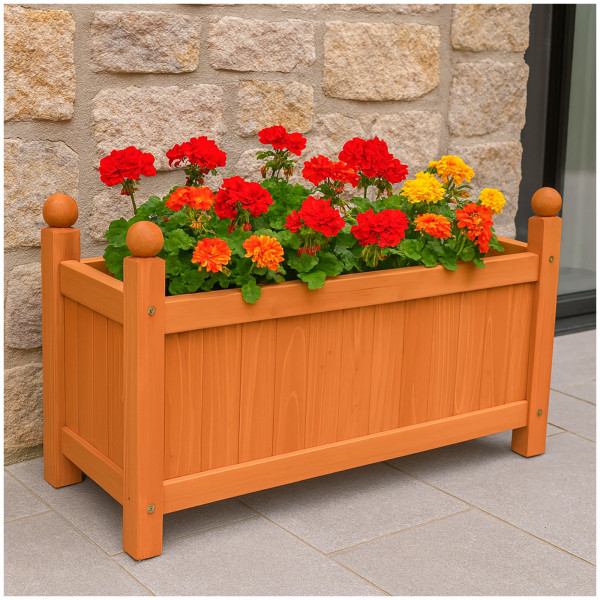 Pflanztrog Pflanzkübel Heidi 3 Medium Braun