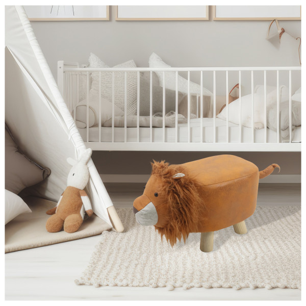 HTI-Living Tiermotiv Löwe Hocker für Kinder