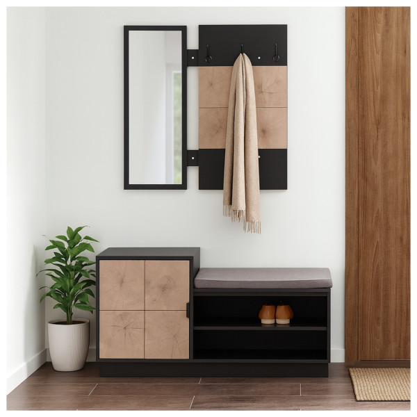 Garderobe Dana2 Schwarz Baumscheibe