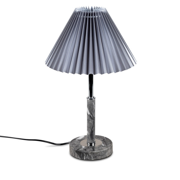 formano Plissee Schirm Tischlampe Grau