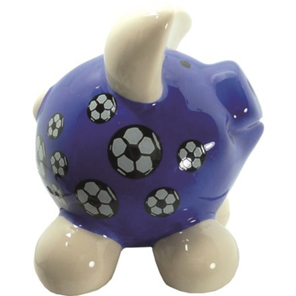 HTI-Living Blau Fußball Sparschwein klein