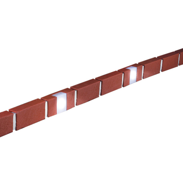 Beetumrandung Nessa Solar, Brick, 40tlg.terracotta