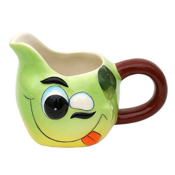 Dolomite Milchkanne "Funny-Fruits Apfel" 14 x 11