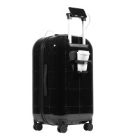 HTI-Living Schwarz glänzend Koffer mit Teleskopgriff und Becherhalter HTI-Living Schwarz glänzend Koffer mit Teleskopgriff und Becherhalter