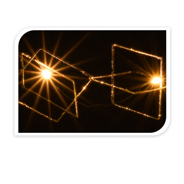 Girlande 20 LED 190 cm, 3-fach sortiert