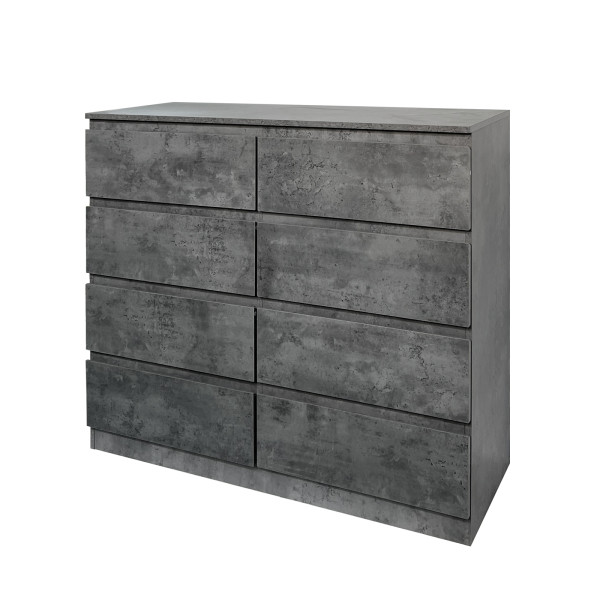 Kommode Thekla 8 Schubladen beton
