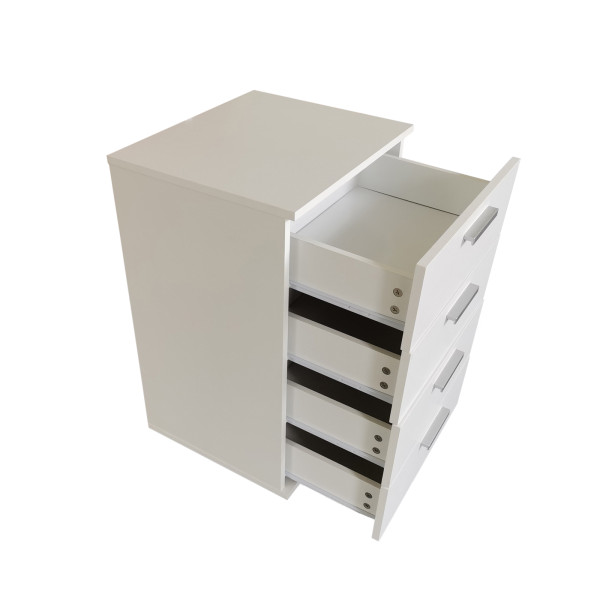 Nachtkonsole Nachtschrank Nina 4 Weiß