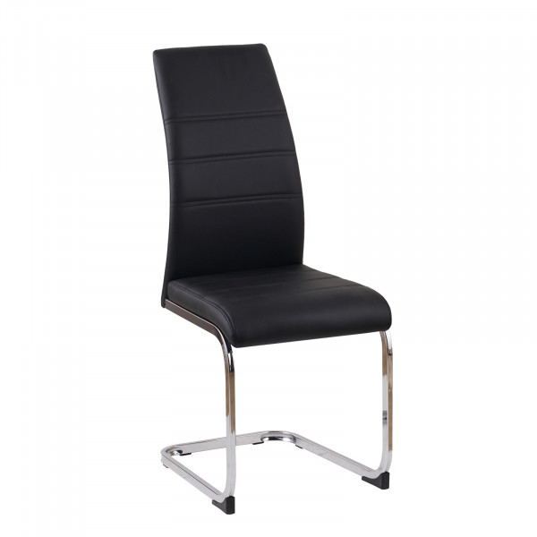 HTI-Living SallyC PU Schwarz Schwingstuhl