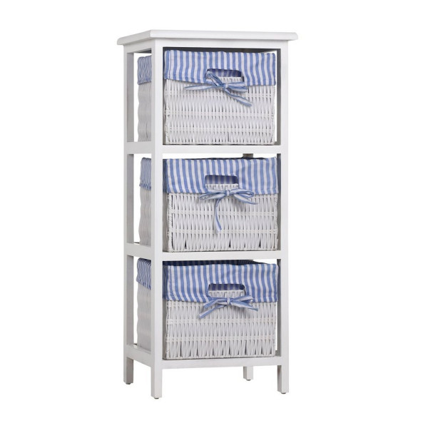 Regalkommode Mia weiß blau