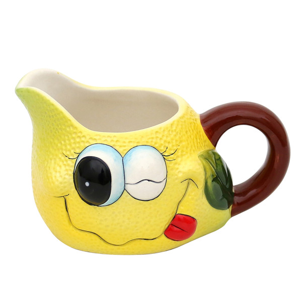 Dolomite Milchkanne "Funny-Fruits Zitrone" 14 x 11