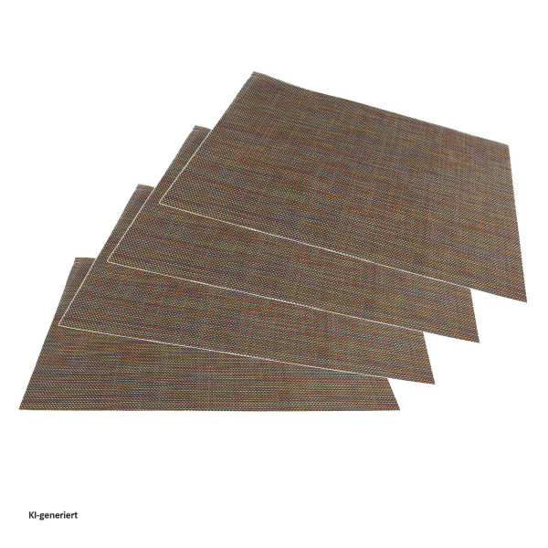 Platzdecken polyester 30x45 multi 4er Set