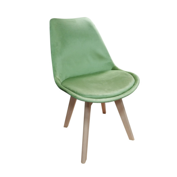 Stuhl Atlanta Velvet Hellgrün