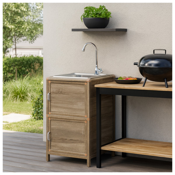 HTI-Living für Outdoorküche Sonoma Spüle mit Unterschrank