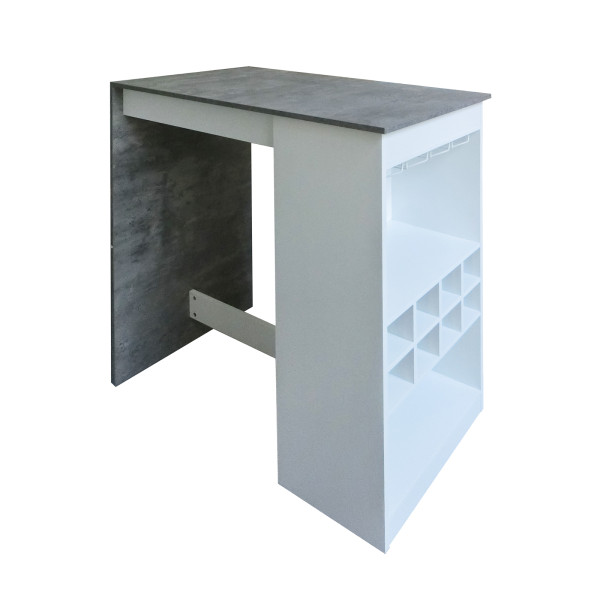 Küchenbar Lisa, Beton-Weiss