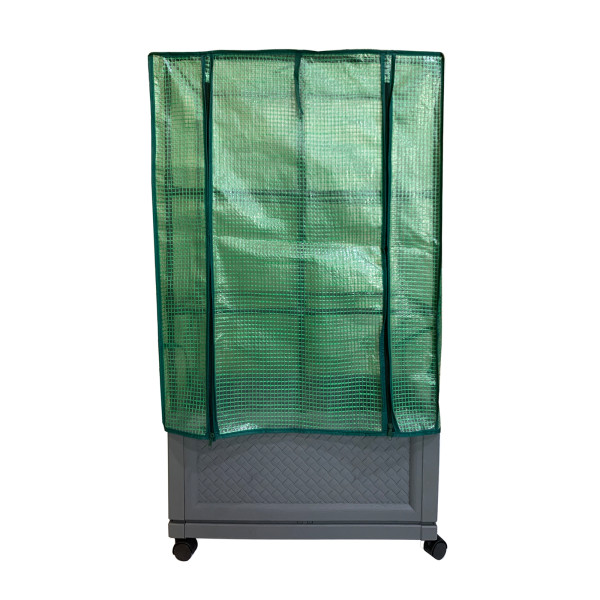 Pflanzkübel Nessa L, mit Rankhilfe, Abdeckung und