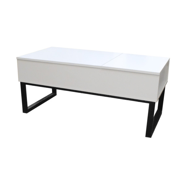 Couchtisch höhenverstellbar Thekla 10855 weiss