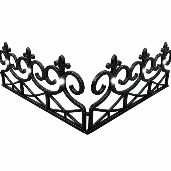 Zierzaun Nessa Solar, Lilie, 4teilig,