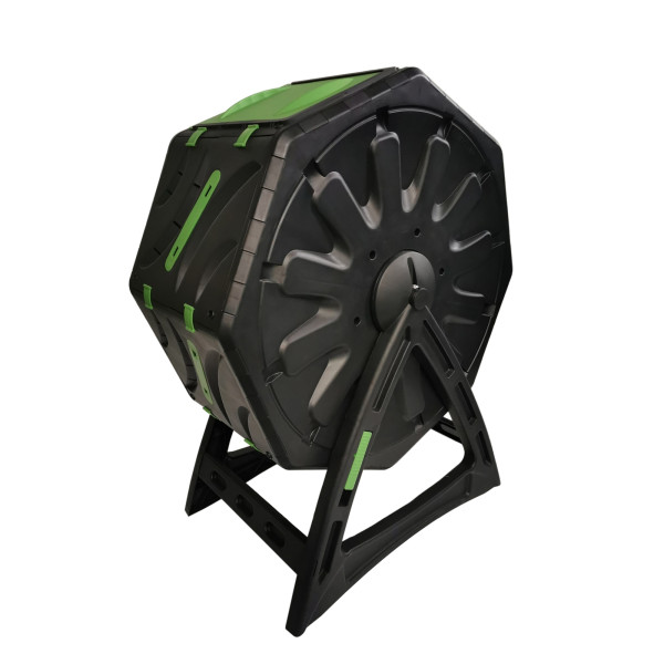 Trommelkomposter Nessa, 70l, drehbar, schwarz