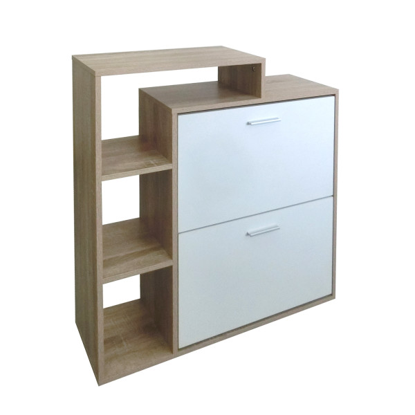 Schuhschrank Lisa Sonoma-Weiß