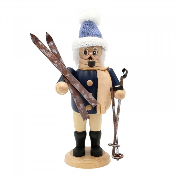 Sigro Christian der Skifahrer Holz Räuchermann
