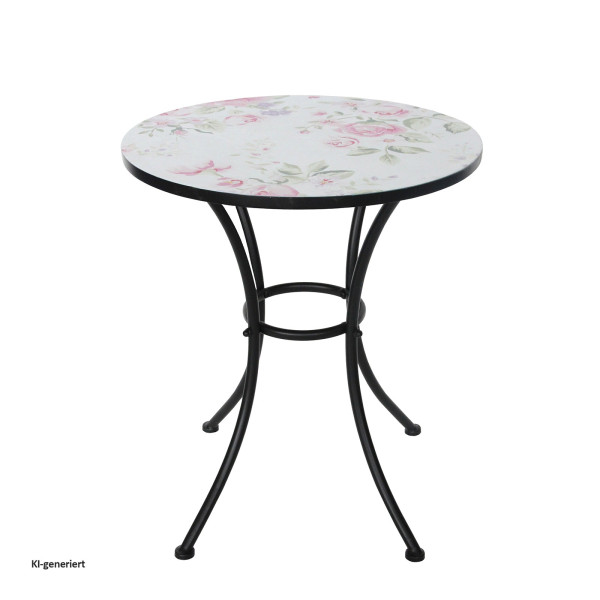 Gartentisch Celia "Rosen" Metall