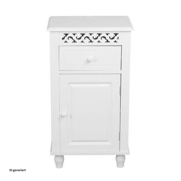 Beistellschrank Miriam 7585 weiß MDF