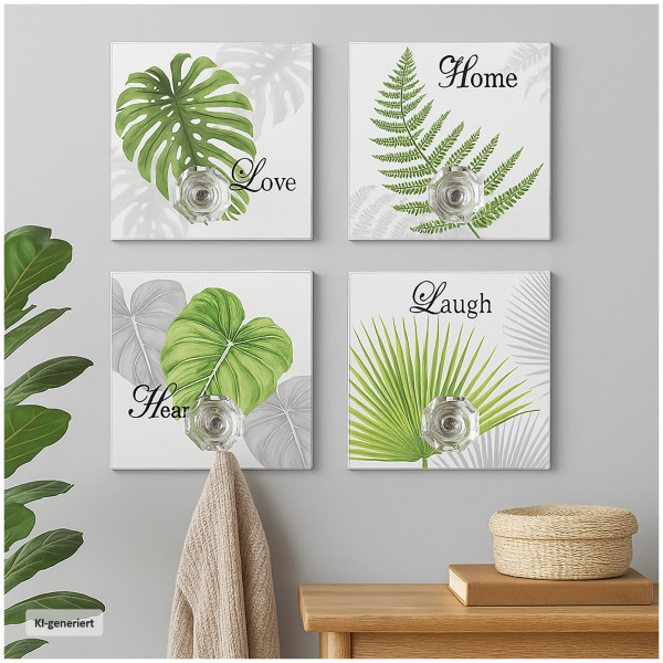 Wandhaken Leaf 4er Set