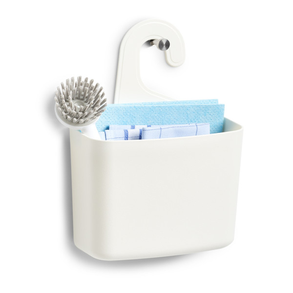 Utensilienhalter m. Hänger, Kunststoff, weiß