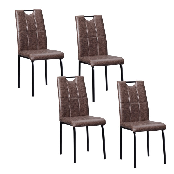 Stuhl Denton Antikbraun 4er Set